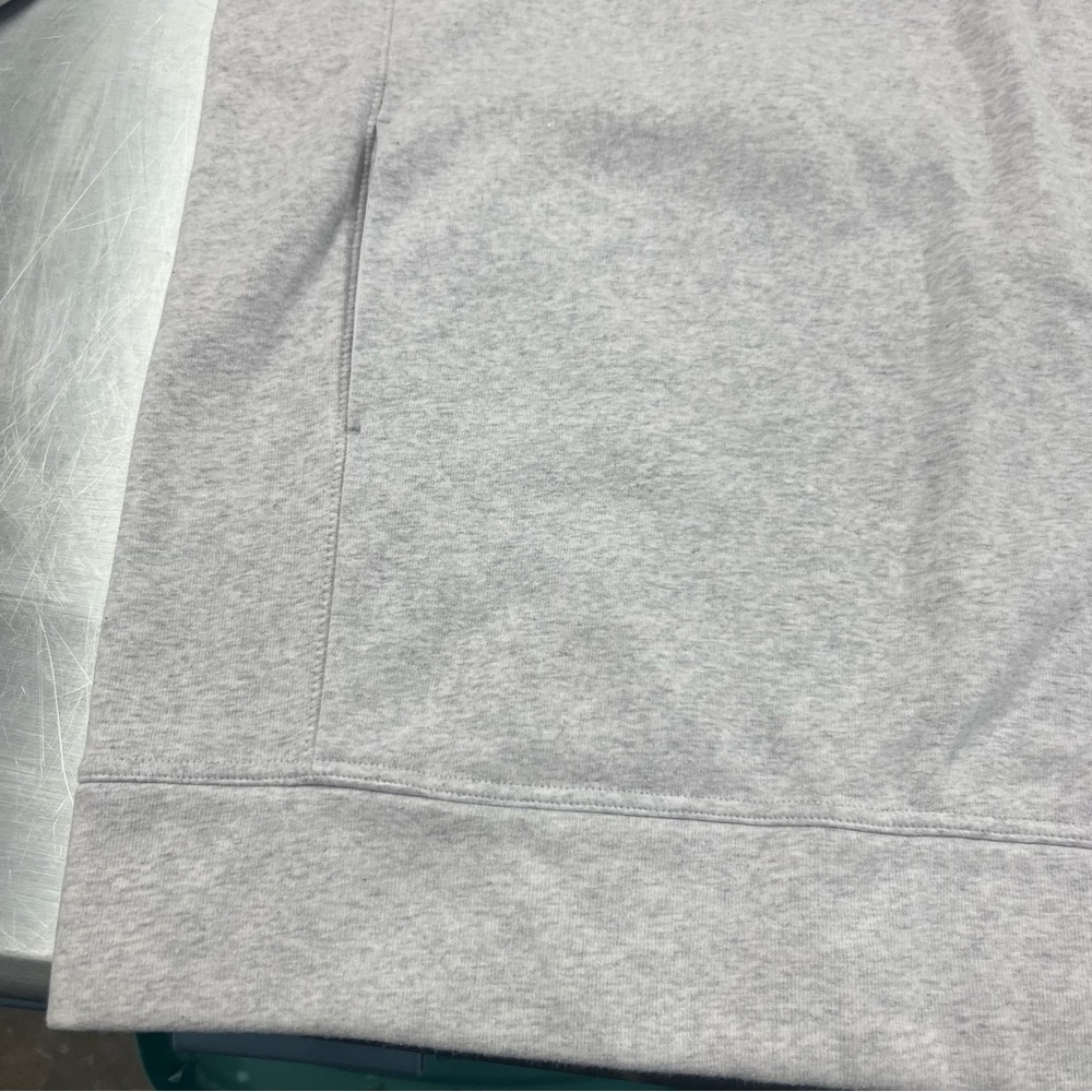 Athleta Cozy Karma Back Zip Sweatshirt Dress, Gray - Picture 3 of 12